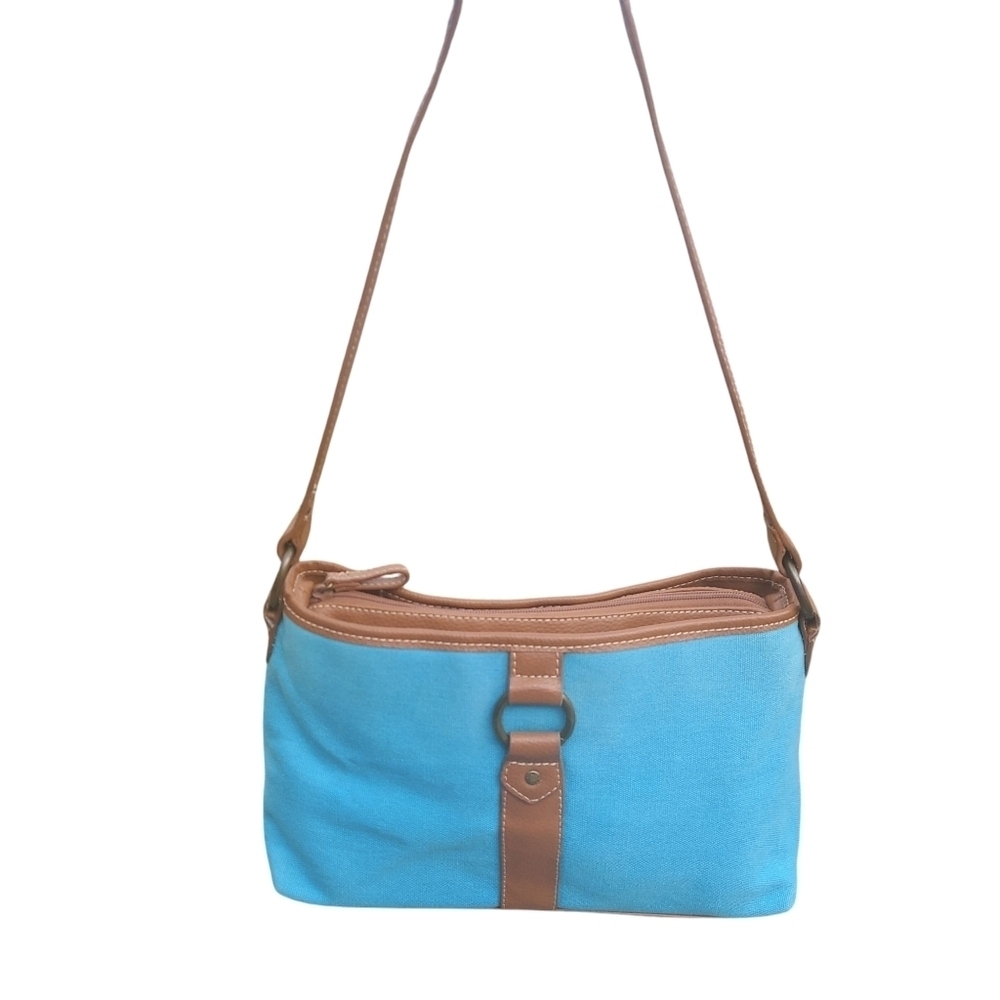 Jamaica Bay Teal Canvas Shoulder Bag